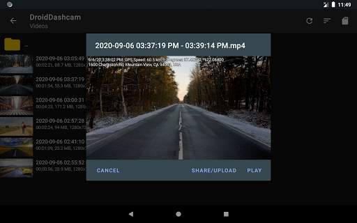 Droid Dashcam DVR screenshot 9