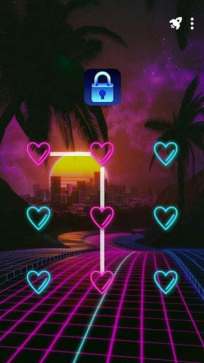 Neon City - App Lock Master Theme screenshot 1