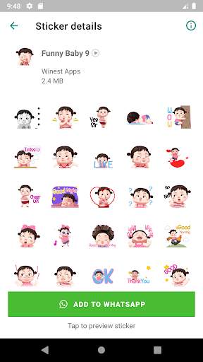 Animated Funny Baby Stickers for WAStickerApps screenshot 4