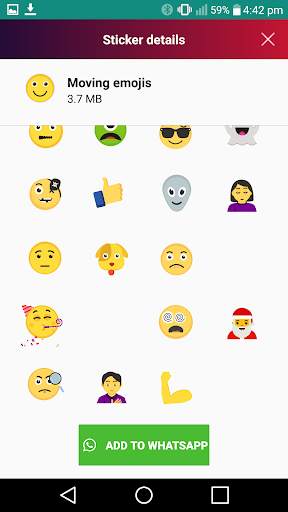 Animated Stickers for whats WA screenshot 3
