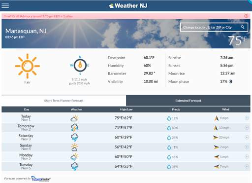 Weather NJ screenshot 4