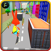 Bunny Skater board Runner 3D🐰 icon