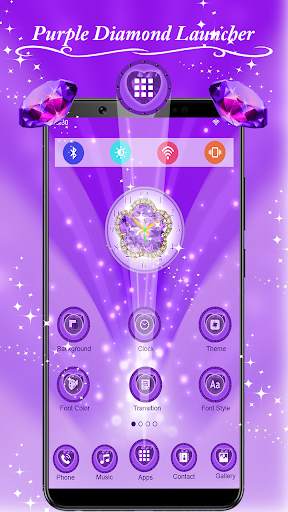 Purple Diamonds Launcher screenshot 5