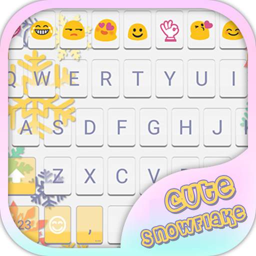 Cute Snow Flake Emoji Keyboard 1.1.6