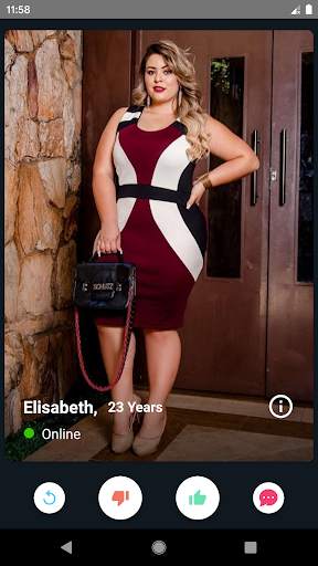 BBW Curvy Plus Sized Dating App | Free Chat Flirt 1 تصوير الشاشة