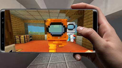 Impostor   Among Us mod skin MCPE screenshot 5