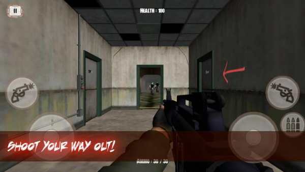 Zombie Hospital Escape Shooter FPS screenshot 1