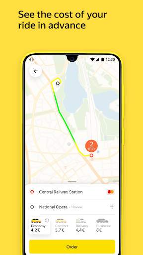 Yandex Go — taxi and delivery screenshot 2
