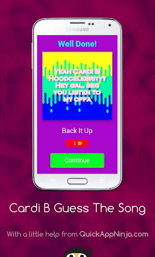 Cardi B Guess The Song screenshot 2