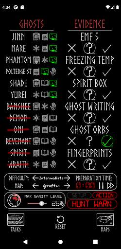Phasmophobia Evidence Tool (P.E.T.) screenshot 2
