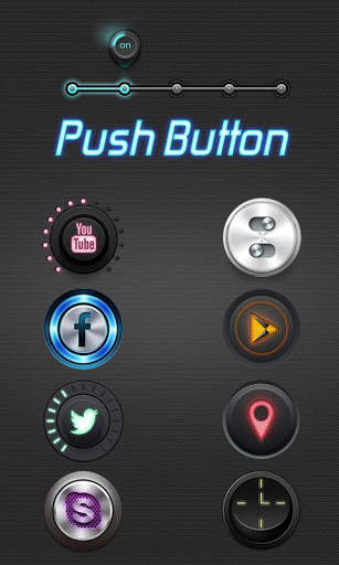 Push Button GO Launcher Theme screenshot 1