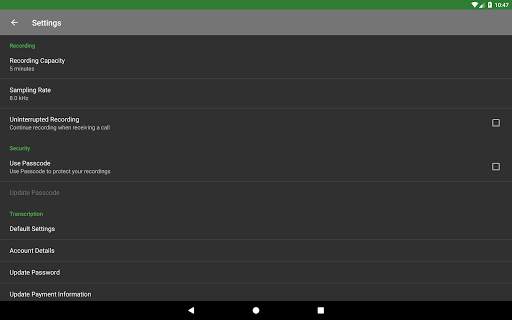 Dictadroid Lite - Voice Recorder screenshot 14