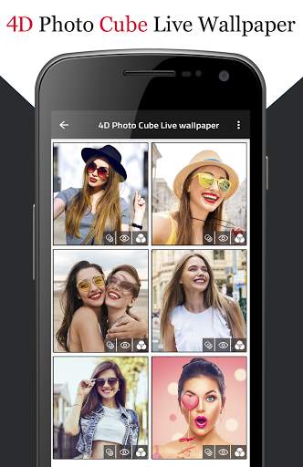 4D Photo Cube Live Wallpaper screenshot 1