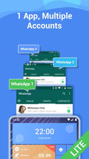 2Space Lite: 2 accounts for 2 WhatsApp screenshot 4