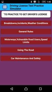 Driving License Test Practice screenshot 1