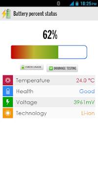 Battery percent status screenshot 1