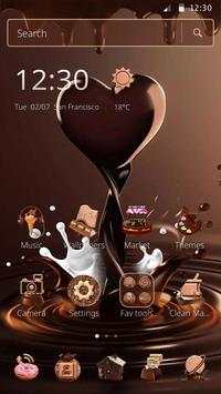 Chocolate Love Heart Launcher Theme screenshot 5
