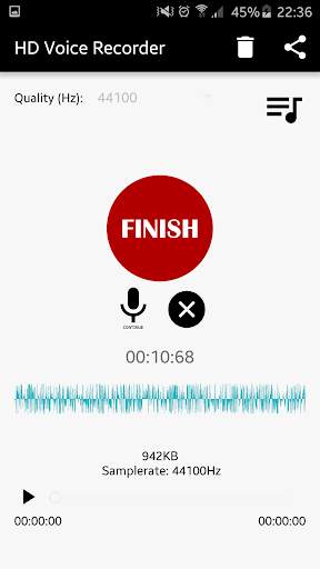 HD Voice Audio Recorder 3 تصوير الشاشة