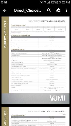 VUMI Plans screenshot 3