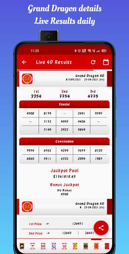 Live 4D Result screenshot 5