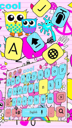 Pink Owl Keyboard screenshot 1