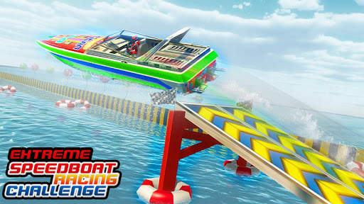 Boat Stunts Racing-Water Games screenshot 1