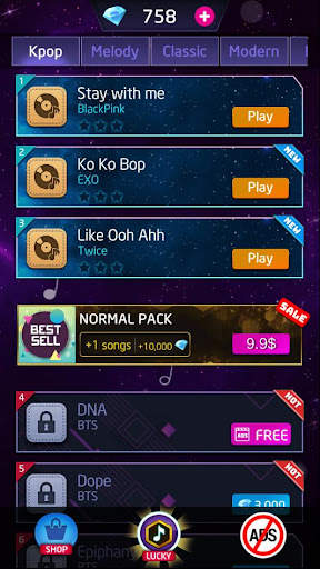 Kpop Piano: Dream Piano Tiles screenshot 5