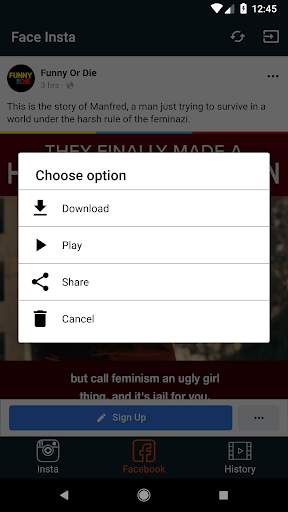Video Downloader para Instagram y Facebook screenshot 2