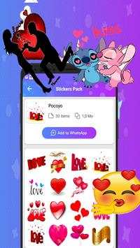 Love Roses Stickers For WhatsApp - Kiss GIF screenshot 5