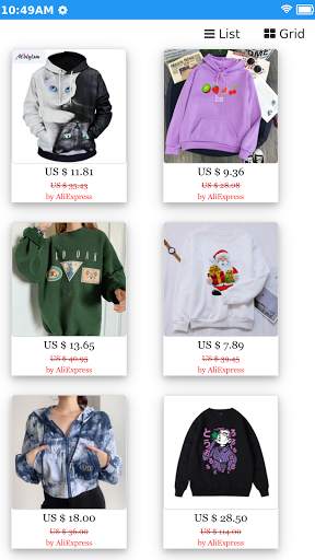 Hoodies & Sweatshirts: Shop Fashionable Live Shop screenshot 3