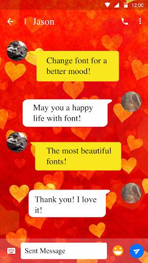 Iloveyou Font for FlipFont , Cool Fonts Text Free screenshot 2