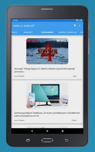 Nouvelles sur Android™ screenshot 11