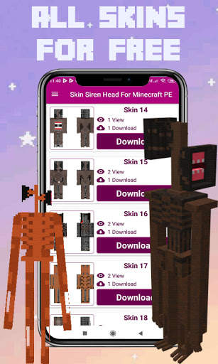 Siren Head skins for Minecraft PE screenshot 5
