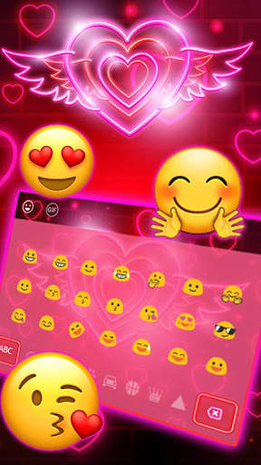 Sparkling Neon Love Theme screenshot 3