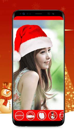 Christmas cap photo editor screenshot 1