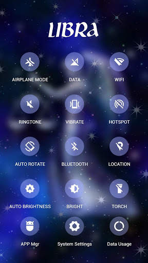 Blue Shine Libra APUS Launcher theme screenshot 3