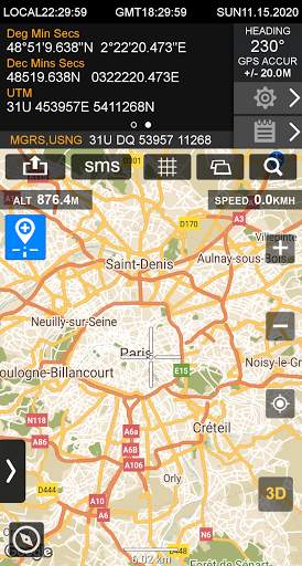 GPS Location Info, SMS Coordinates, Compass   screenshot 5