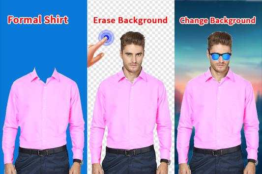 Man Formal Shirt Photo Suit screenshot 1