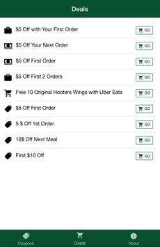 Coupons for Uber Eats screenshot 2