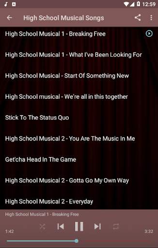 Songs & Lyrics High School Musical New screenshot 3