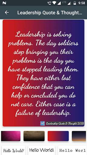 Leadership Quotes & Thoughts Maker screenshot 15