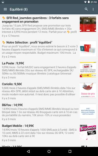 Meilleur forfait mobile screenshot 8