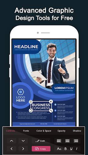 Flyers, Poster Maker, Banner, Card, Graphic Design screenshot 4