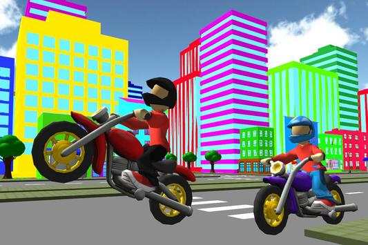 Super Cartoon Bike Racing 3D screenshot 2
