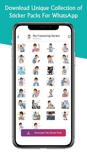 Friendship Stickers for WhatsApp - WAStickerApps screenshot 3