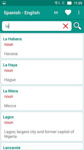 Spanish English offline dict. скриншот 3