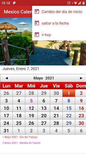 Mexico Calendario 2021 скриншот 3