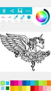 Coloring Unicorn Rainbow Book screenshot 6