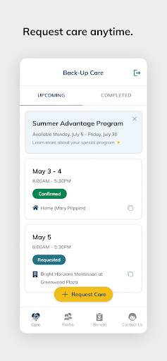 Back-Up Care screenshot 1
