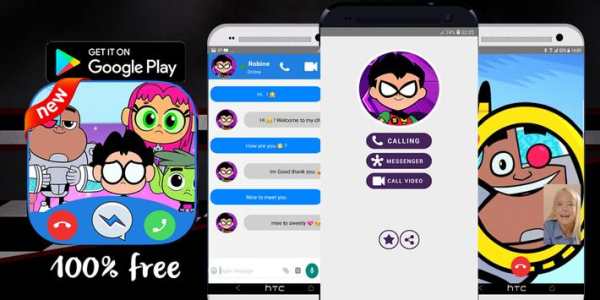 Titans Video Call & Teen Go Chat Simulator Prank screenshot 2